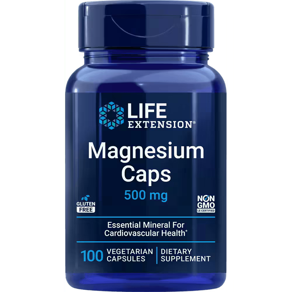 Magnesium 500mg, 100 vegekaps, Life Extension