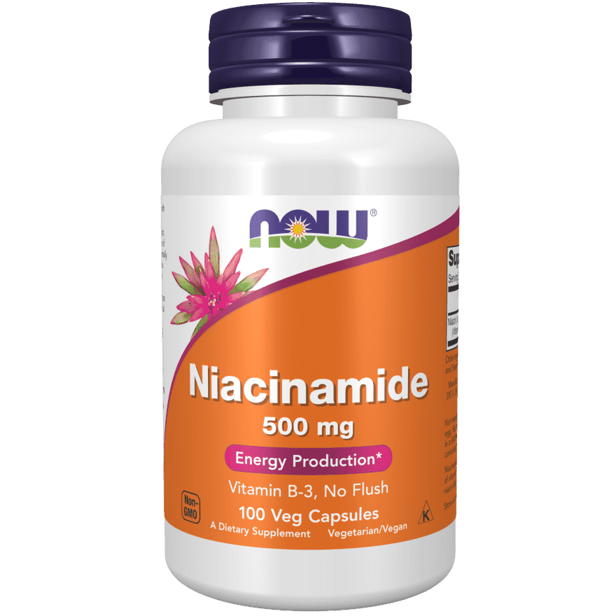 Niacinamide (B-3) 500mg 100 kaps, Now Foods