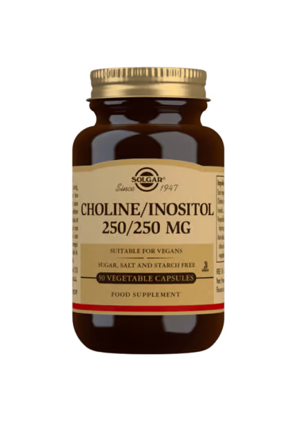 Koliini 250 mg-Inositoli 250 mg 50 kaps, Solgar