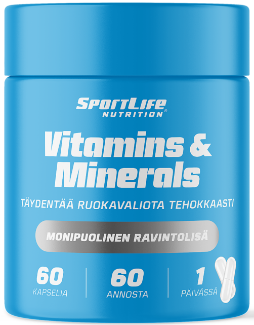 Vitamins & Minerals 60kaps, SportLife