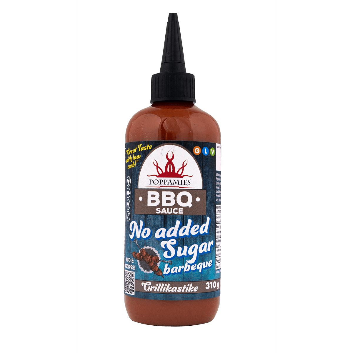 BBQ Sauce No added sugar barbeque 310g grillikastike, Poppamies