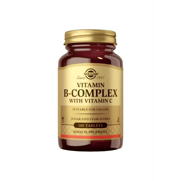 B-vitamiini B-Complex+C-vitamiini 100 tabl, Solgar