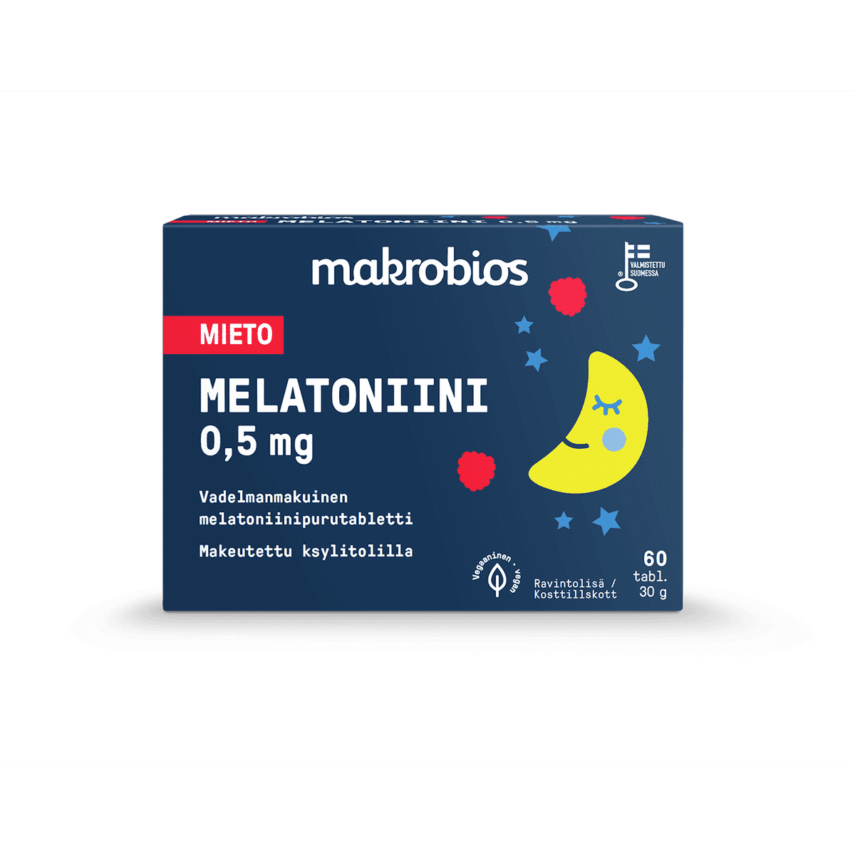 Mieto Melatoniini 0,5 mg 60 tabl, Makrobios