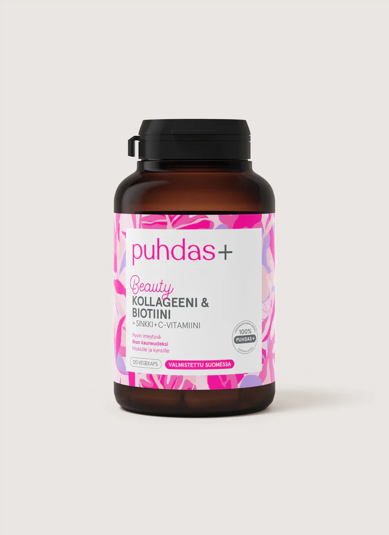 Beauty Kollageeni & biotiini 120 kaps, Puhdas+