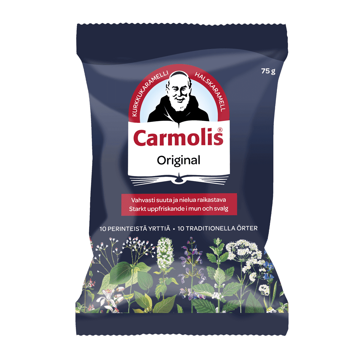 Carmolis Yrttikaramelli 75 g