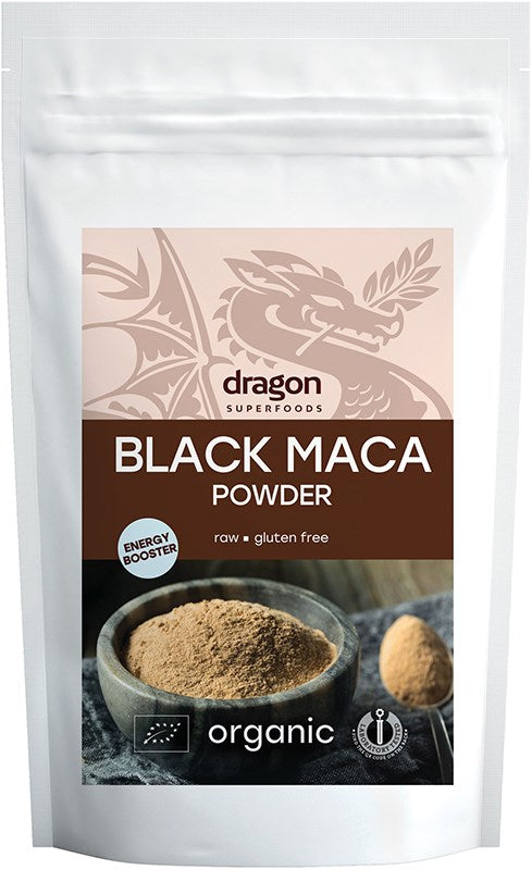 Musta maca-jauhe Luomu 100 g, Dragon Superfoods