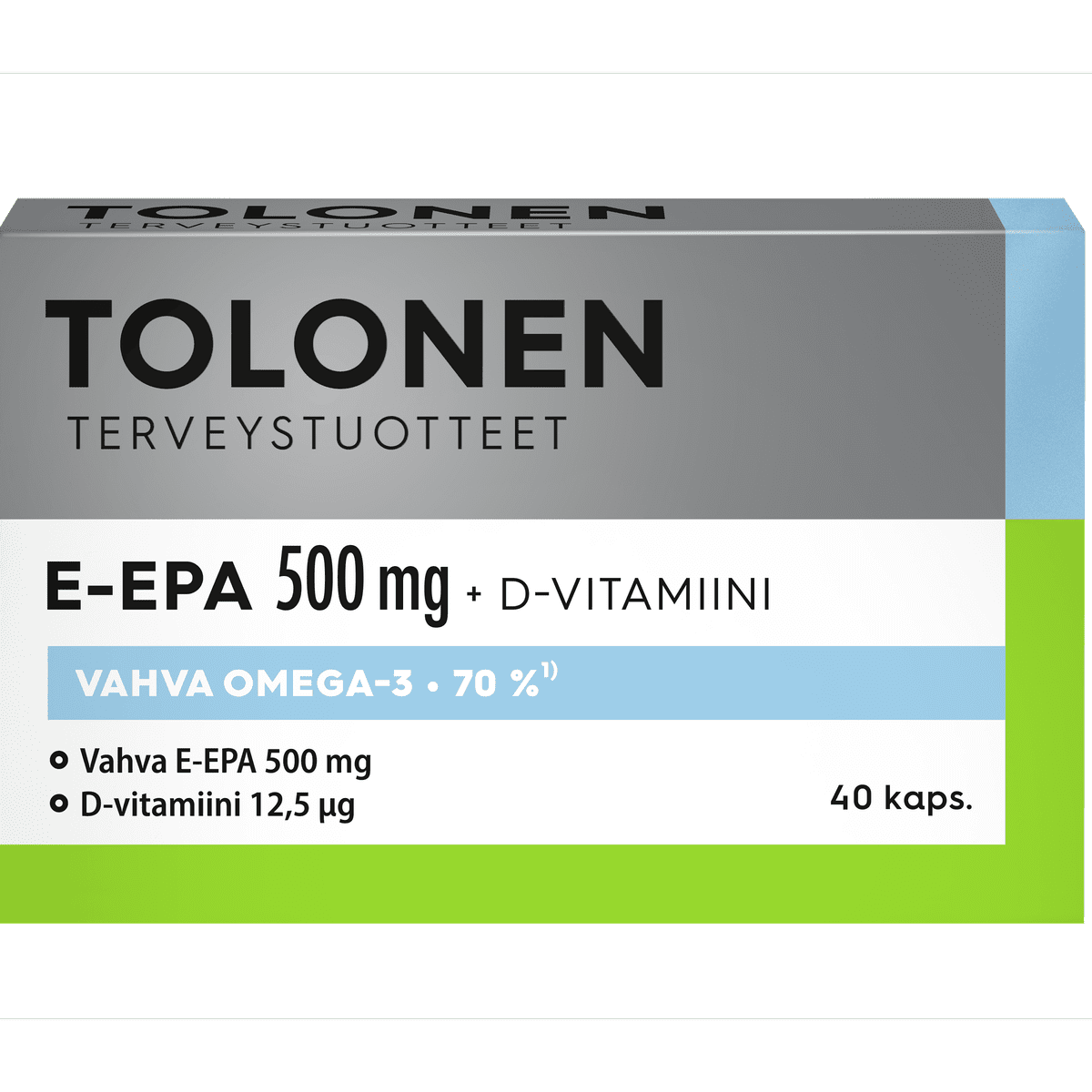 E-EPA omega-3 500 mg 40 kaps, Tolonen