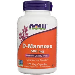 D-Mannose 500 mg 120kaps, NOW Foods