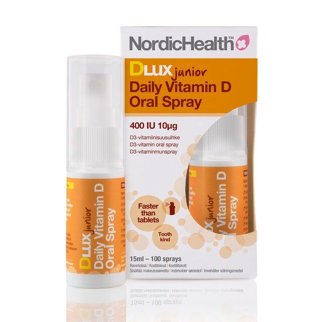 DLux Junior D-vitamiinisuihke 10mcg 15ml, NordicHealth