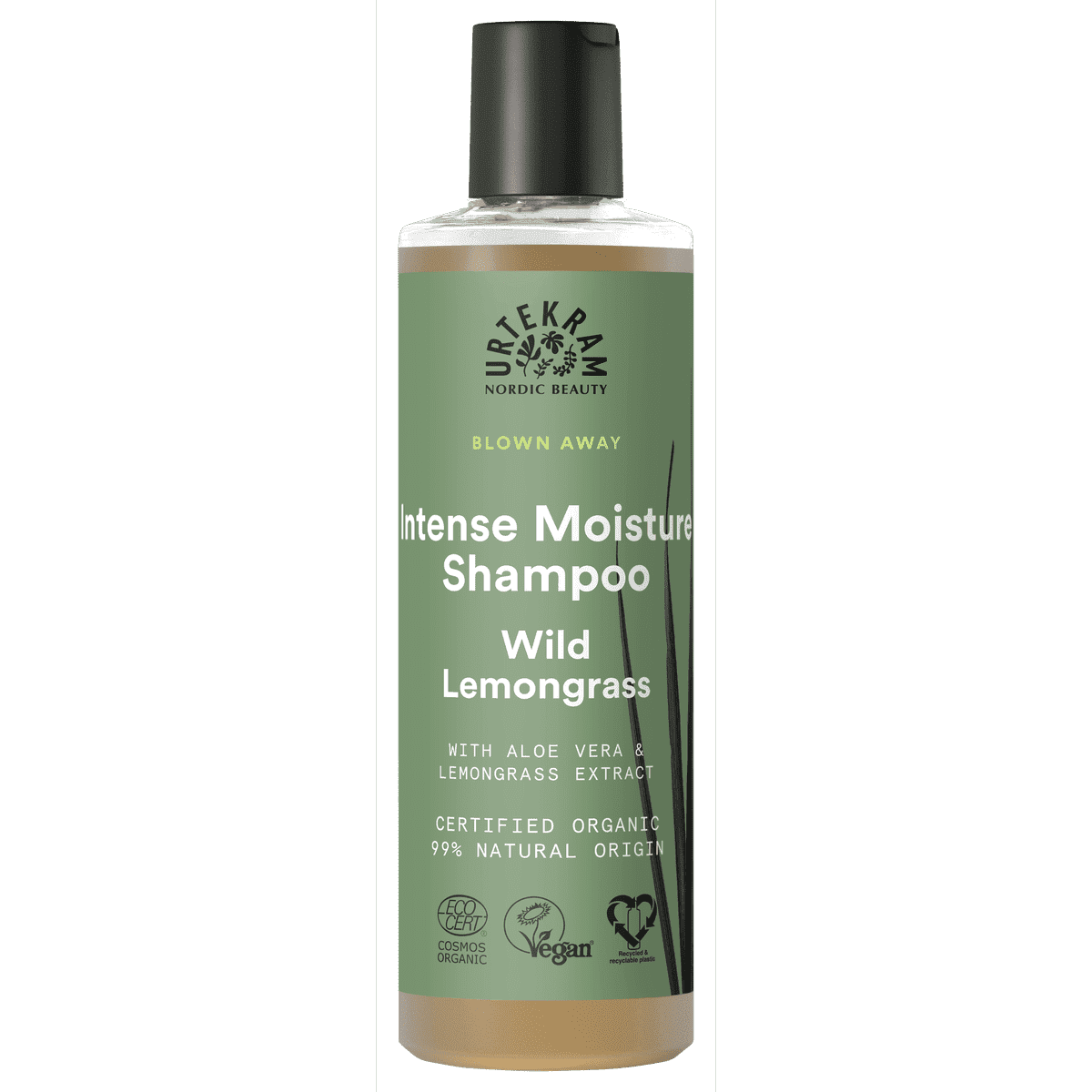 Wild Lemongrass luomu shampoo 250 ml, Urtekram