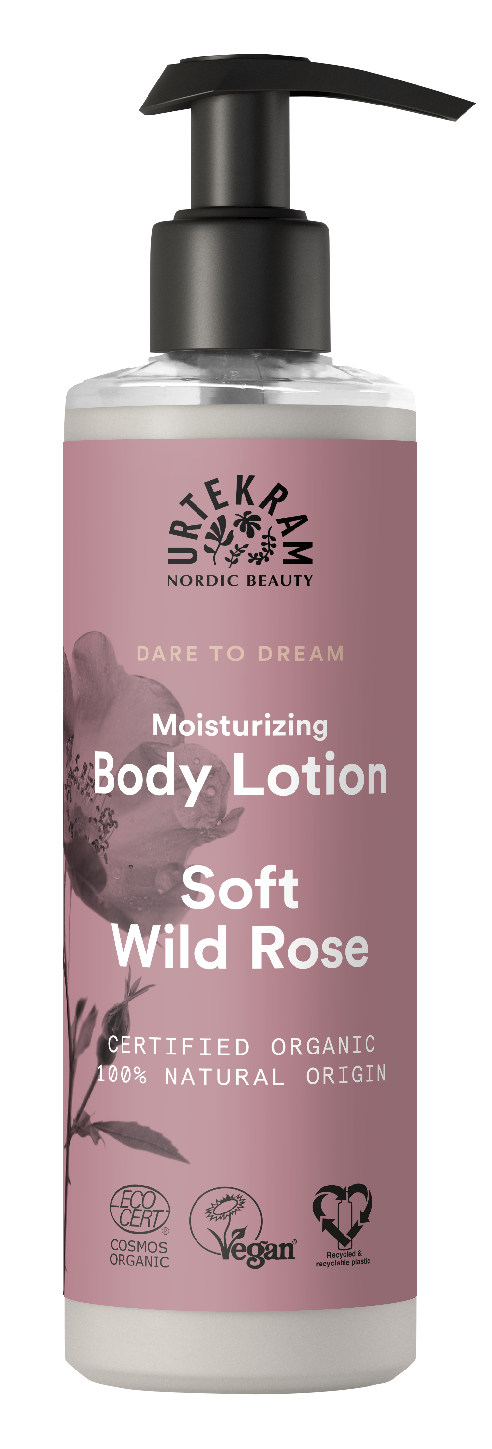 Vartalovoide Soft Wild Rose 245ml, Urtekram