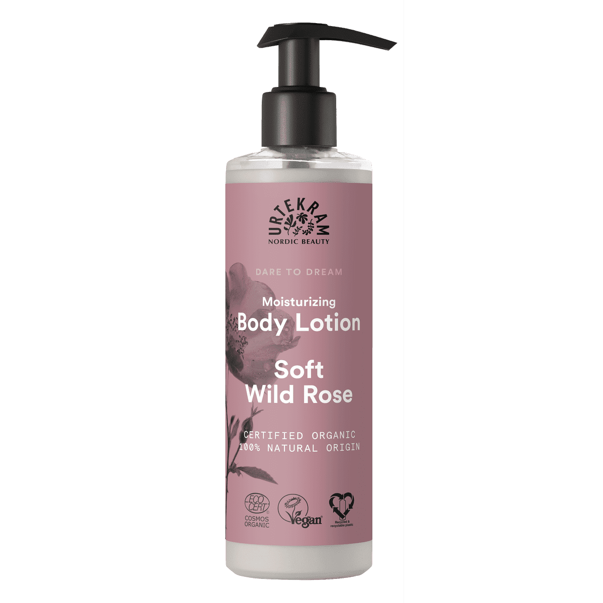 Vartalovoide Soft Wild Rose 245ml, Urtekram