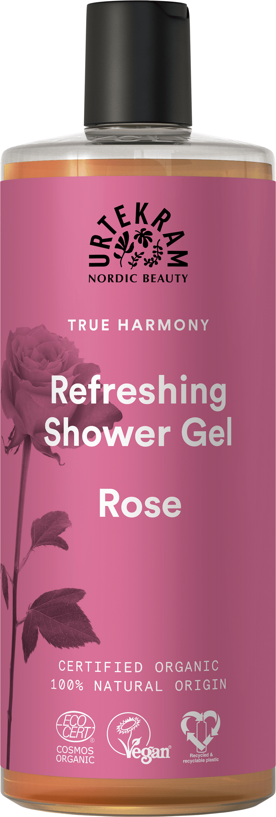 Rose Refreshing Suihkugeeli 500 ml, Urtekram