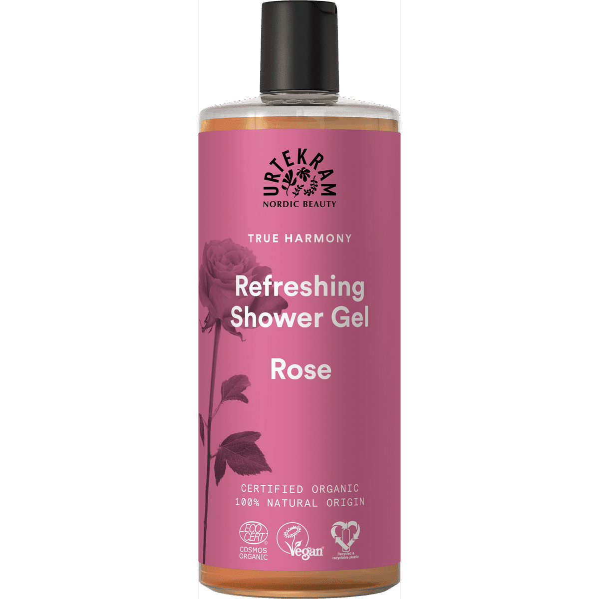 Rose Refreshing Suihkugeeli 500 ml, Urtekram
