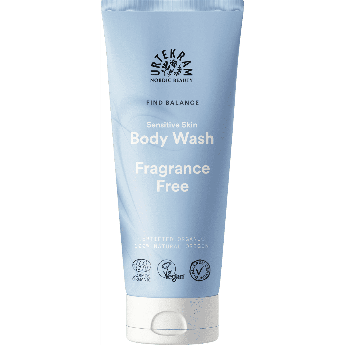 Fragrance Free Sensitive Suihkusaippua 200 ml, Urtekram