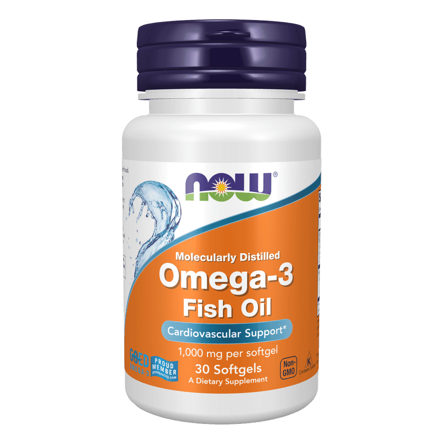 Omega-3 Fish Oil, 30 Softgels, NOW Foods erä