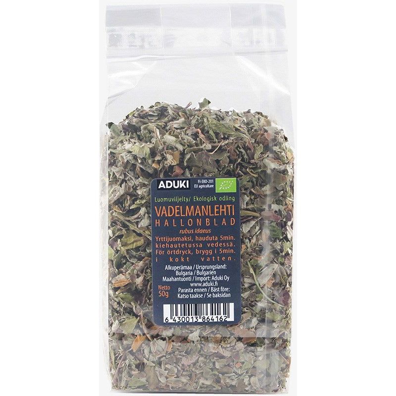Vadelmanlehti kuivattu 50 g, Aduki