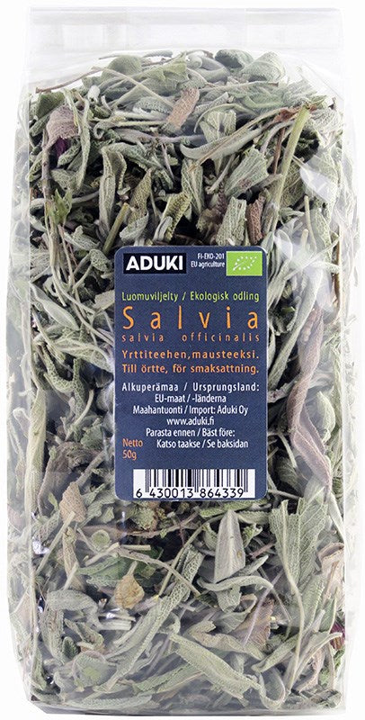 Salvia, kuivattu Luomu 50 g, Aduki