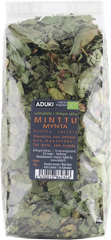 Minttu, kuivattu Luomu 35 g, Aduki