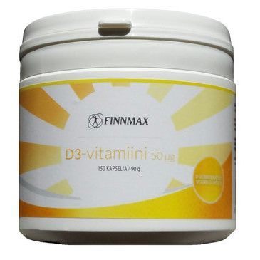D3-vitamiini 50 µg 150 kaps, Finnmax
