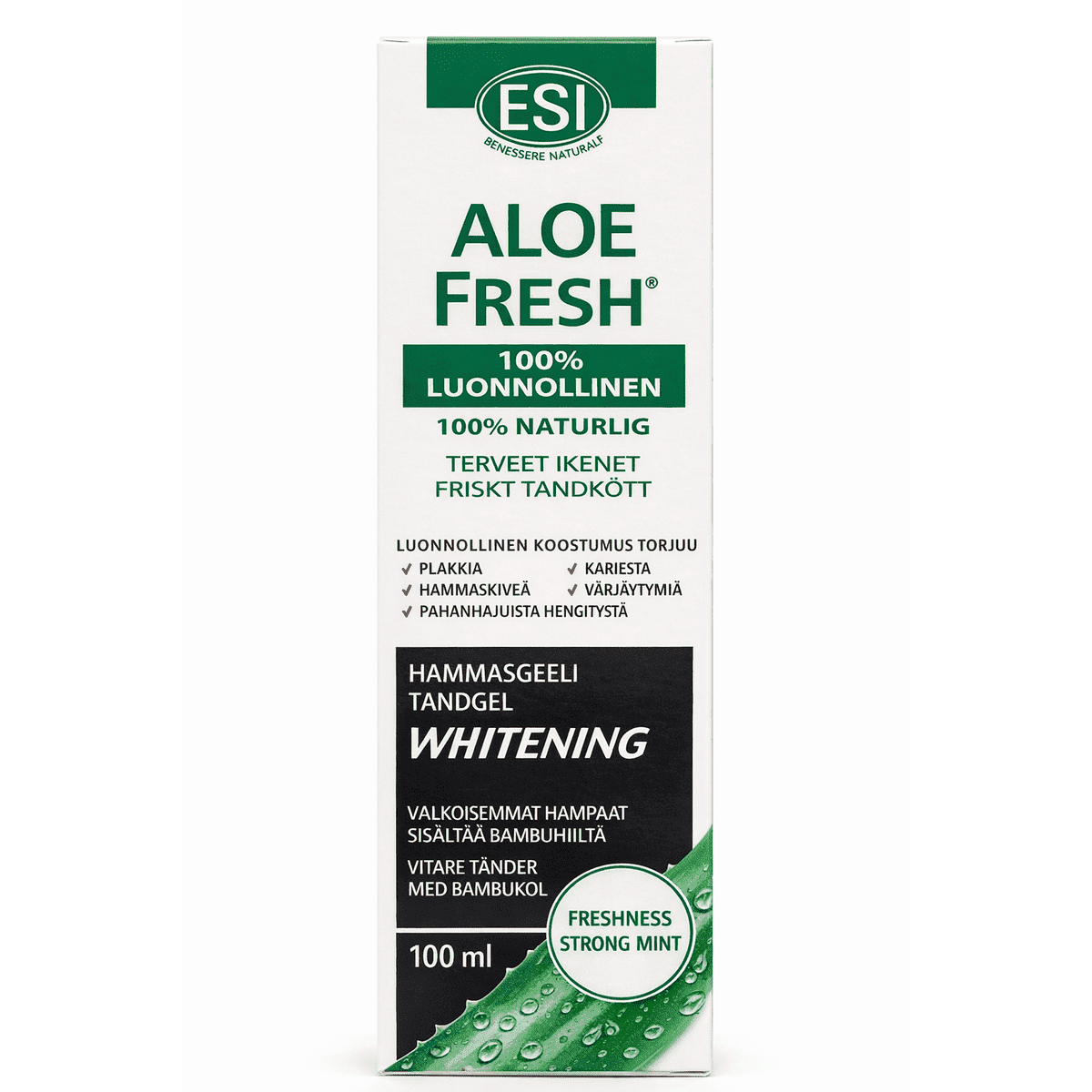 Hammastahna Aloe Fresh Whitening 100ml, ESI