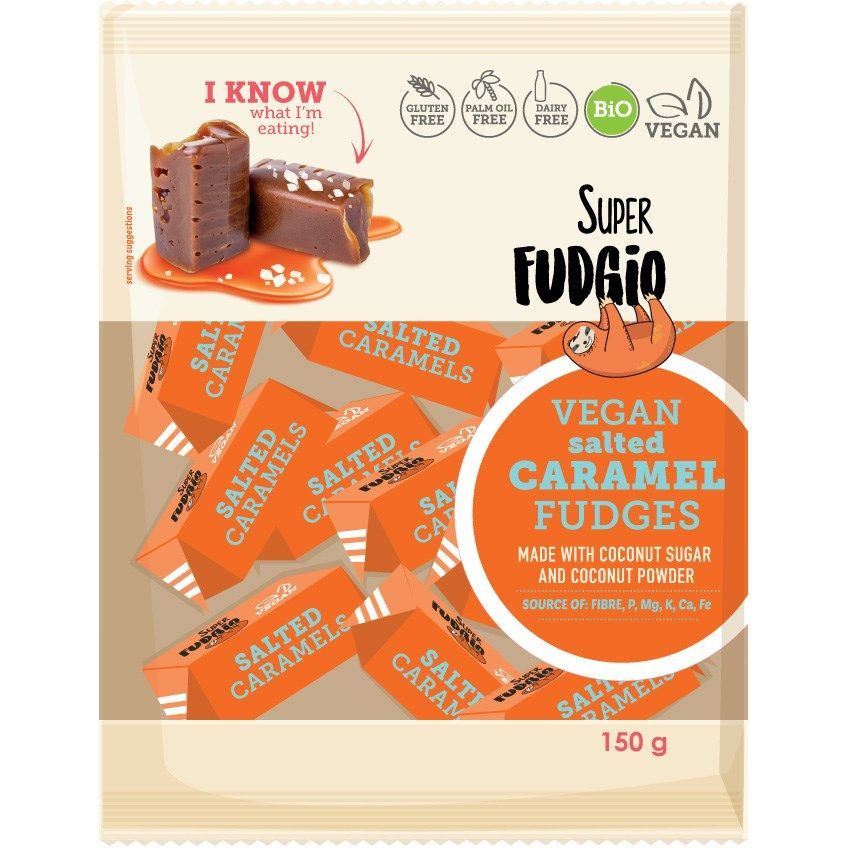 Suolakaramellifudge luomu 150 g, Super Fudgio