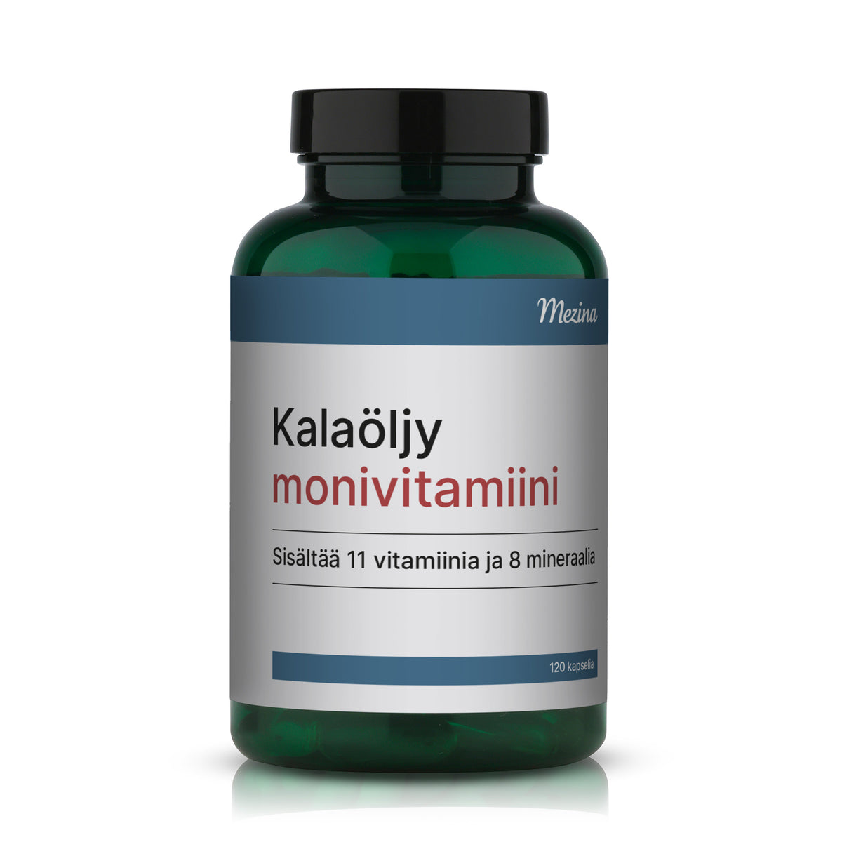 Kalaöljy + monivitamiini 120 kaps, Mezina