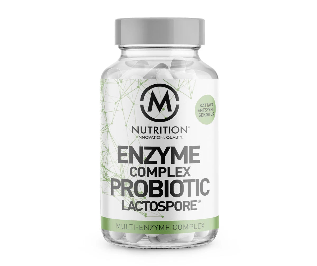 M-Nutrition Enzyme Complex & Probiotic Lactospore, 100kaps