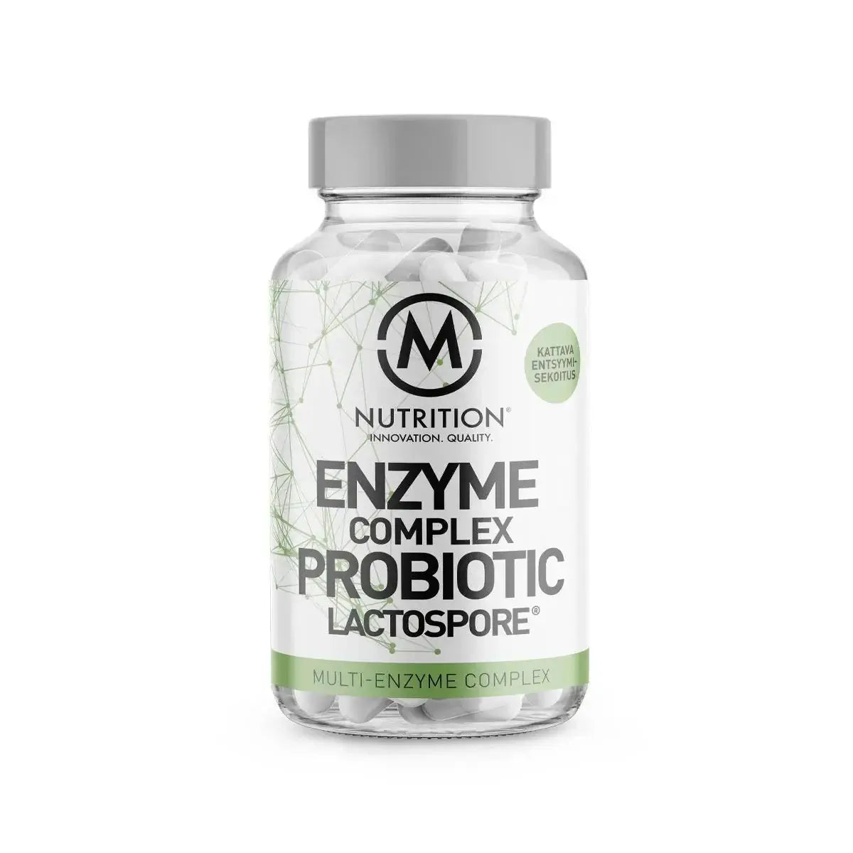 M-Nutrition Enzyme Complex & Probiotic Lactospore, 100kaps