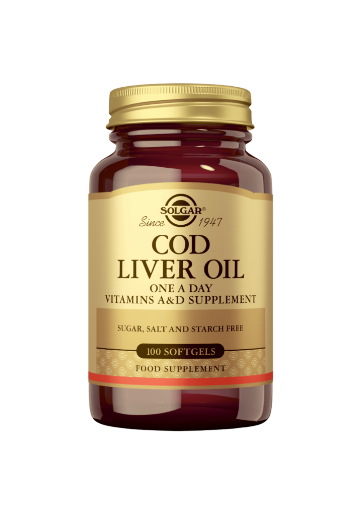 Cod Liver Oil-Turskanmaksaöljy 100 kaps, Solgar