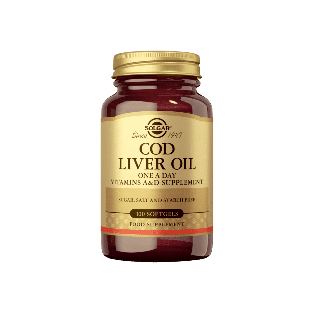 Cod Liver Oil-Turskanmaksaöljy 100 kaps, Solgar