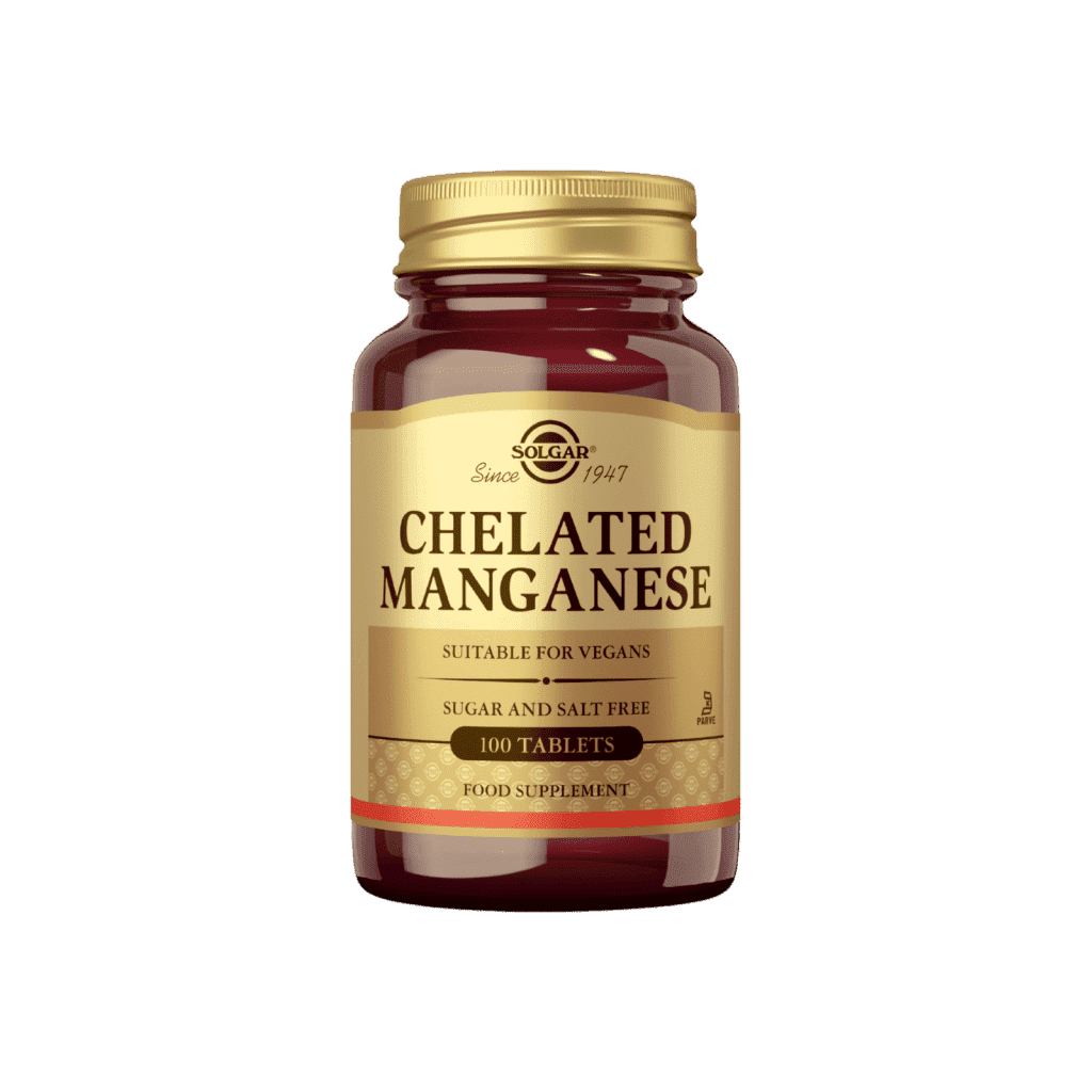 Chelated Manganese- Mangaanikelaatti 100 tabl, Solgar