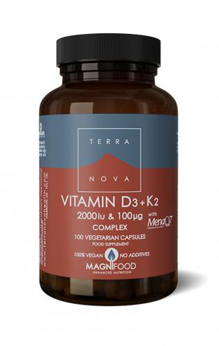 D3 50 ug + K2 100 ug Complex 50 kaps, Terranova