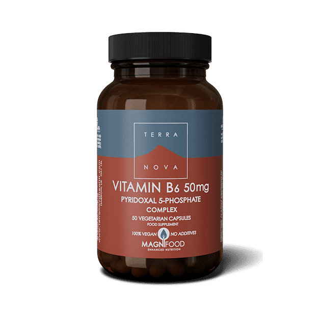 B6-vitamiini Pyridoxal-5-Fosfaatti P-5-P 50 vegekaps, Terranova
