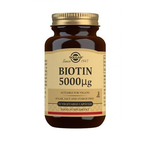 Biotiini 5000 µg 50 kaps, Solgar