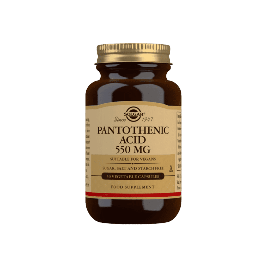Pantoteenihappo 550mg B5-vitamiini 50 kaps, Solgar