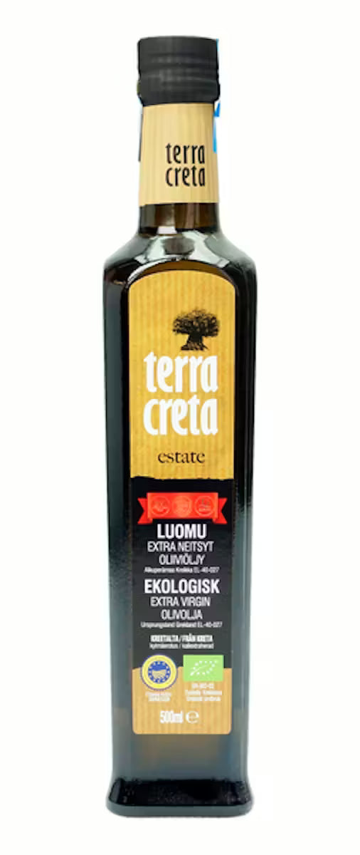 Terra Creta extra oliiviöljy Luomu, 6x500ml