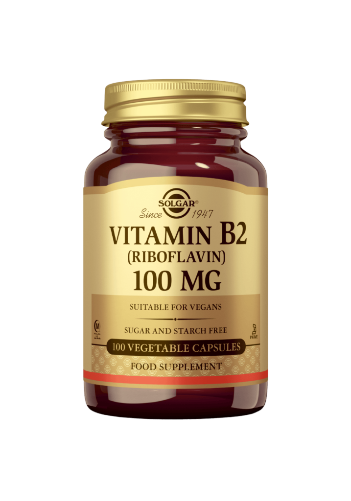B2-vitamiini (Riboflaviini) 100mg 100 kaps, Solgar