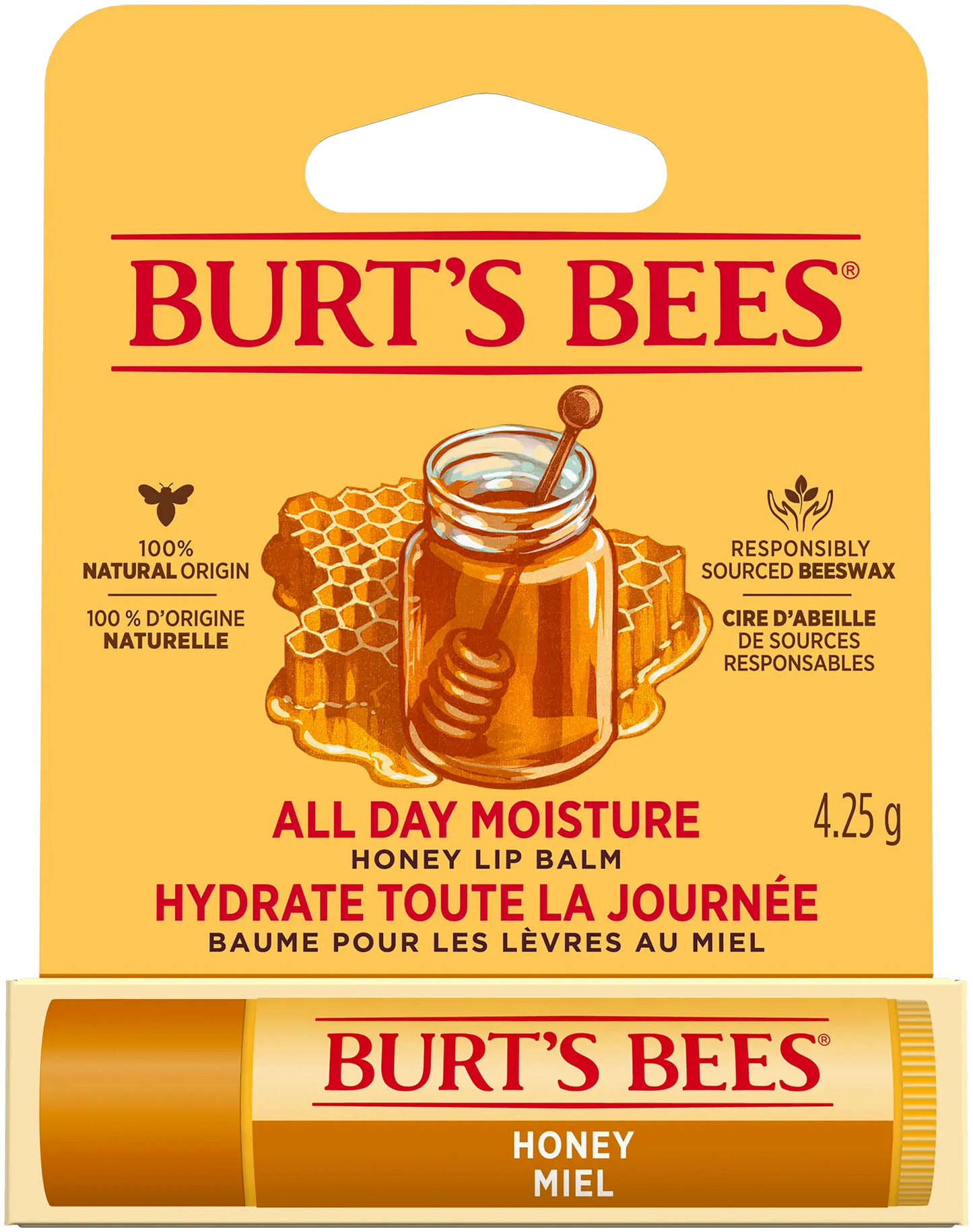 Burt's Bees Honey Lip Balm, Huulivoide hunaja 4,25 g