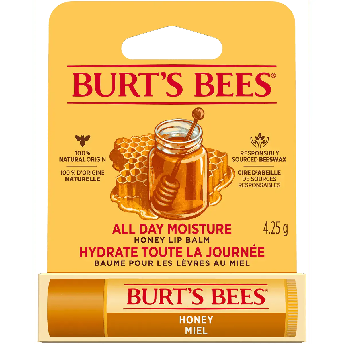 Burt's Bees Honey Lip Balm, Huulivoide hunaja 4,25 g
