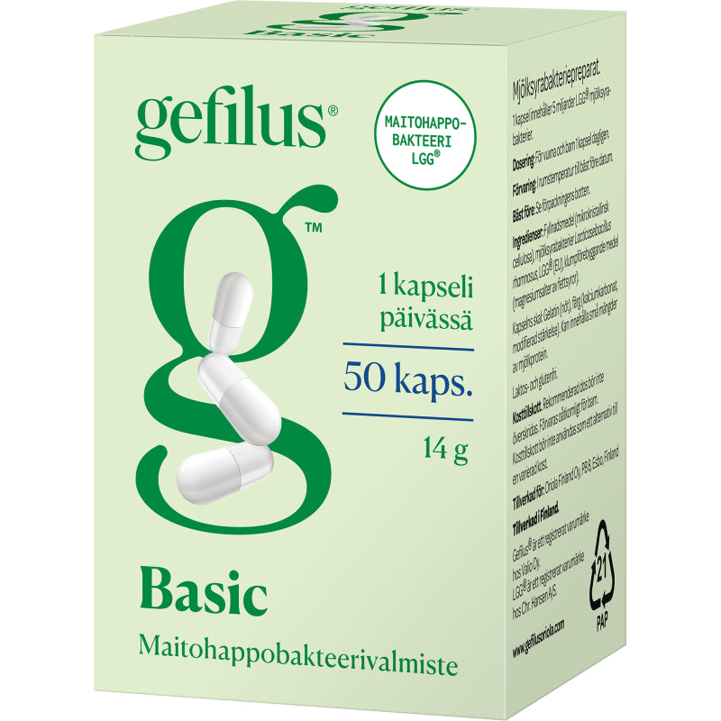 Gefilus Basic Maitohappokapselit 50kaps, Oriola
