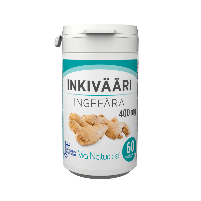 Inkivääri 400mg 60tabl, Via Naturale
