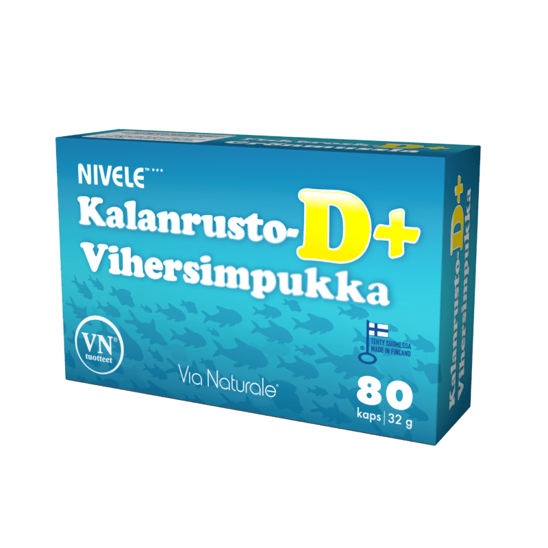 Kalanrusto-Vihersimpukka D+ 80kaps, Via Naturale