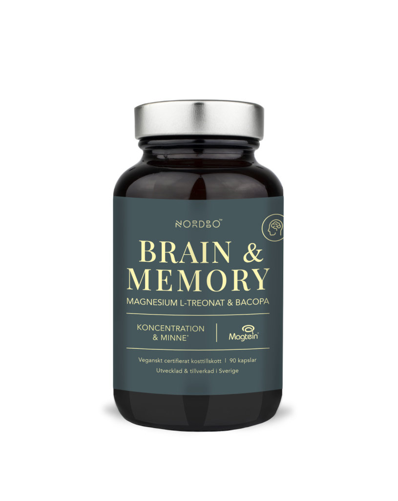 Brain & Memory Magnesium 90 kaps, Nordbo