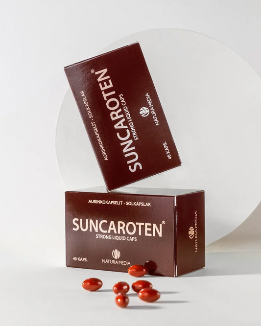 Suncaroten aurinkokapselit 40 kaps, Natura Media