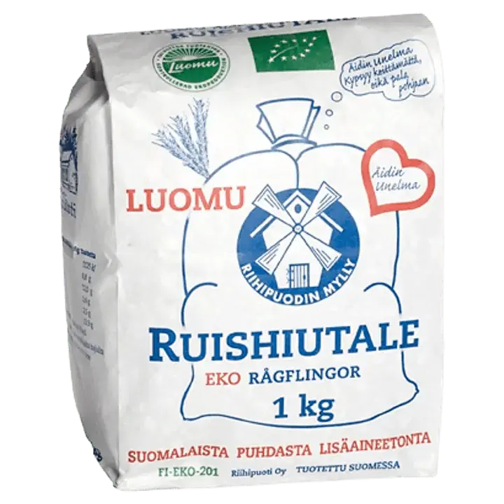 Äidin Unelma Ruishiutale Luomu 1 kg – Riihipuoti