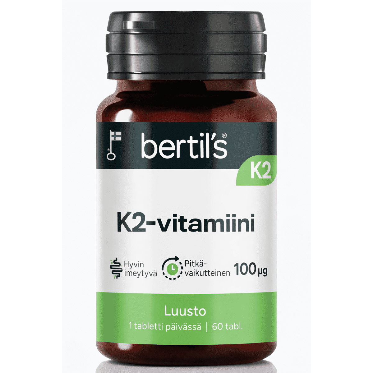 K2-vitamiini 100µg 60 tabl, Bertil's
