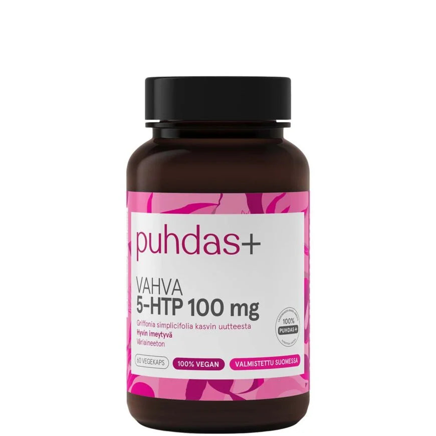 5-HTP Vahva 100mg 60 vegekaps, Puhdas+