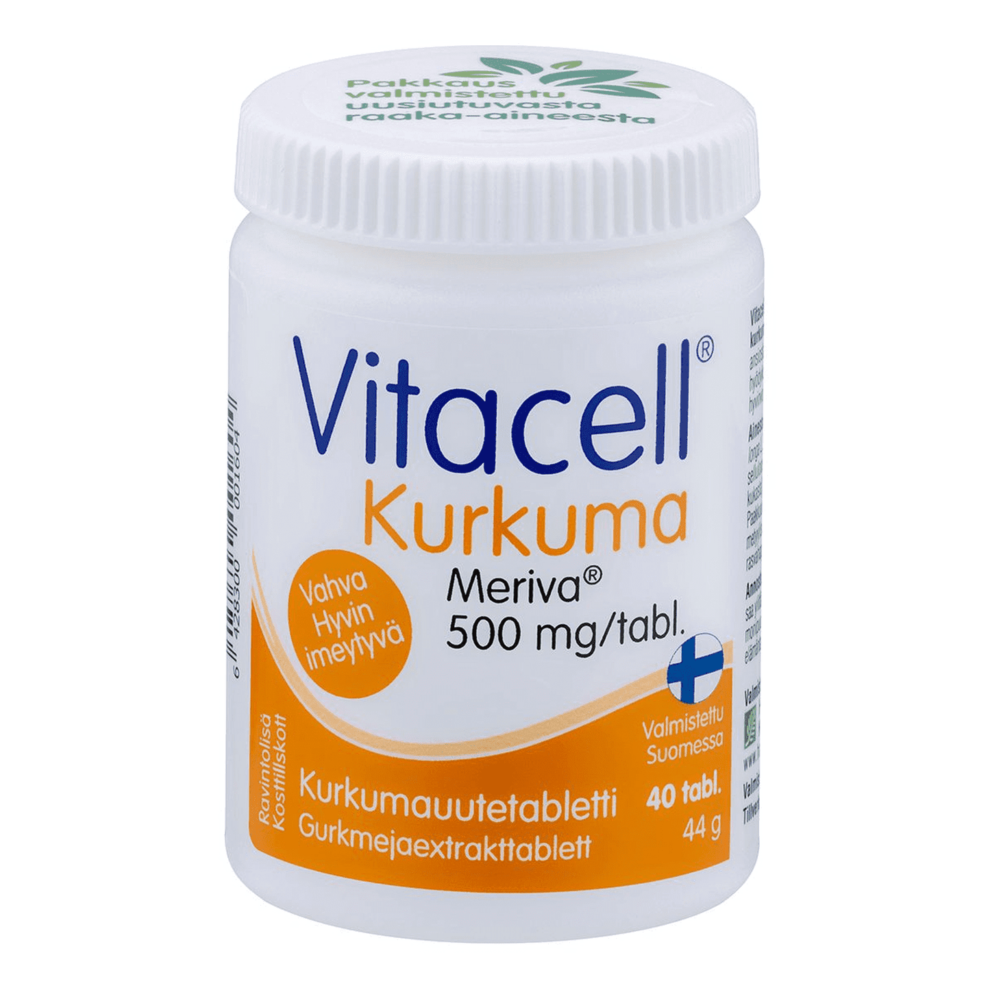 Vitacell Kurkuma-Kurkuminoidiuute 500mg 40 tabl.
