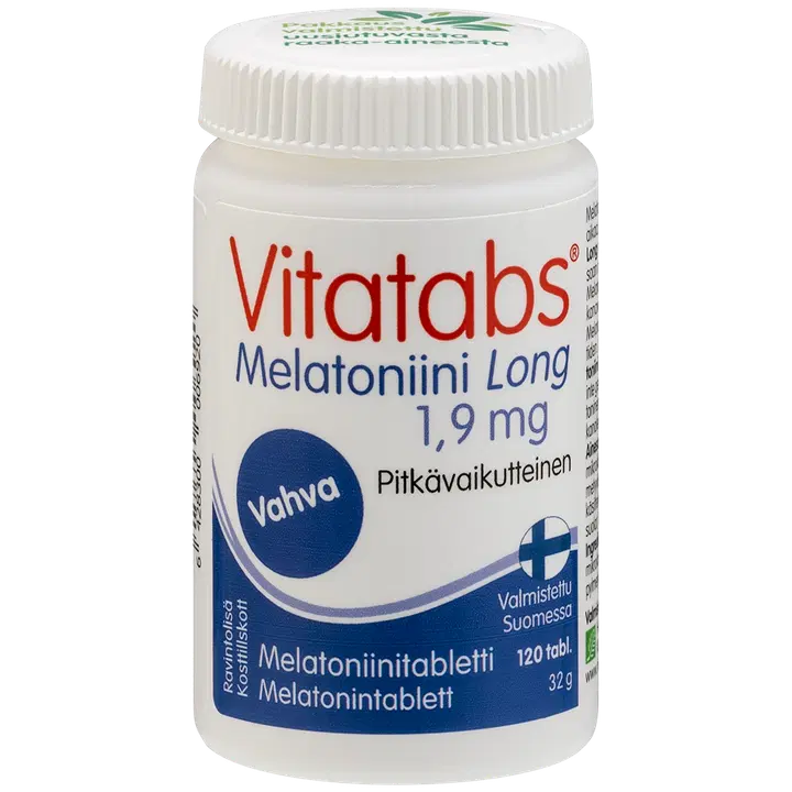 Vitatabs Melatoniini Long 1,9mg pitkävaikutteinen 120 tabl.